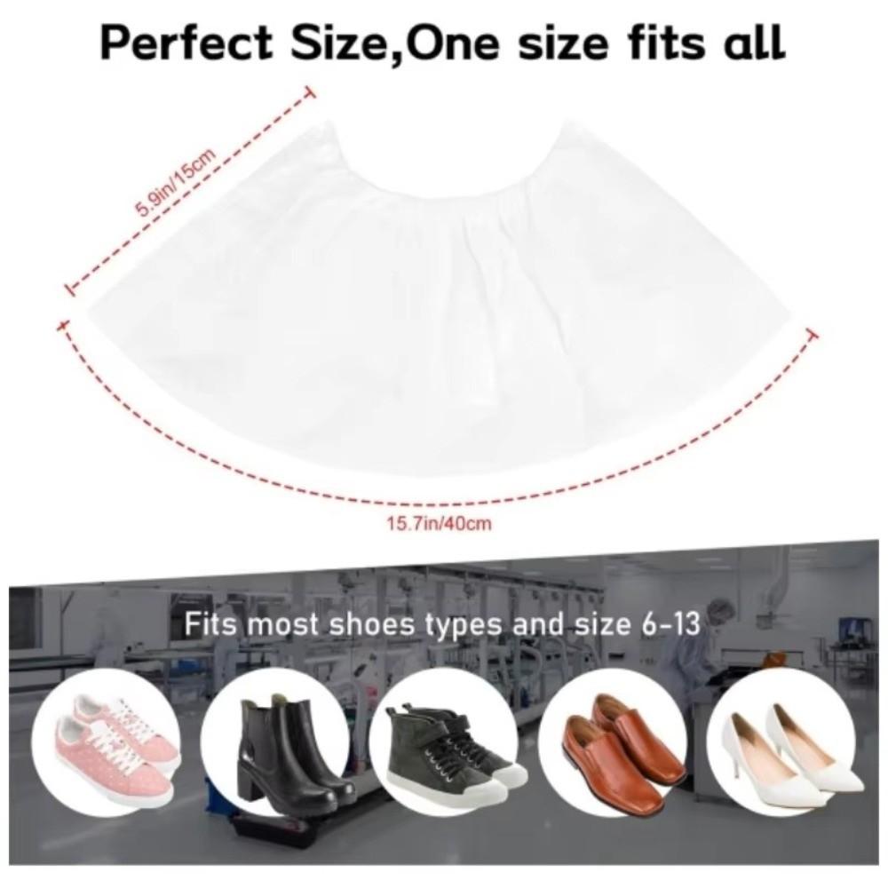 Wear Resistant Disposable Shoe Covers Non-woven Fabric Waterproof Overshoes Dustproof Home Office Workplace Reusable