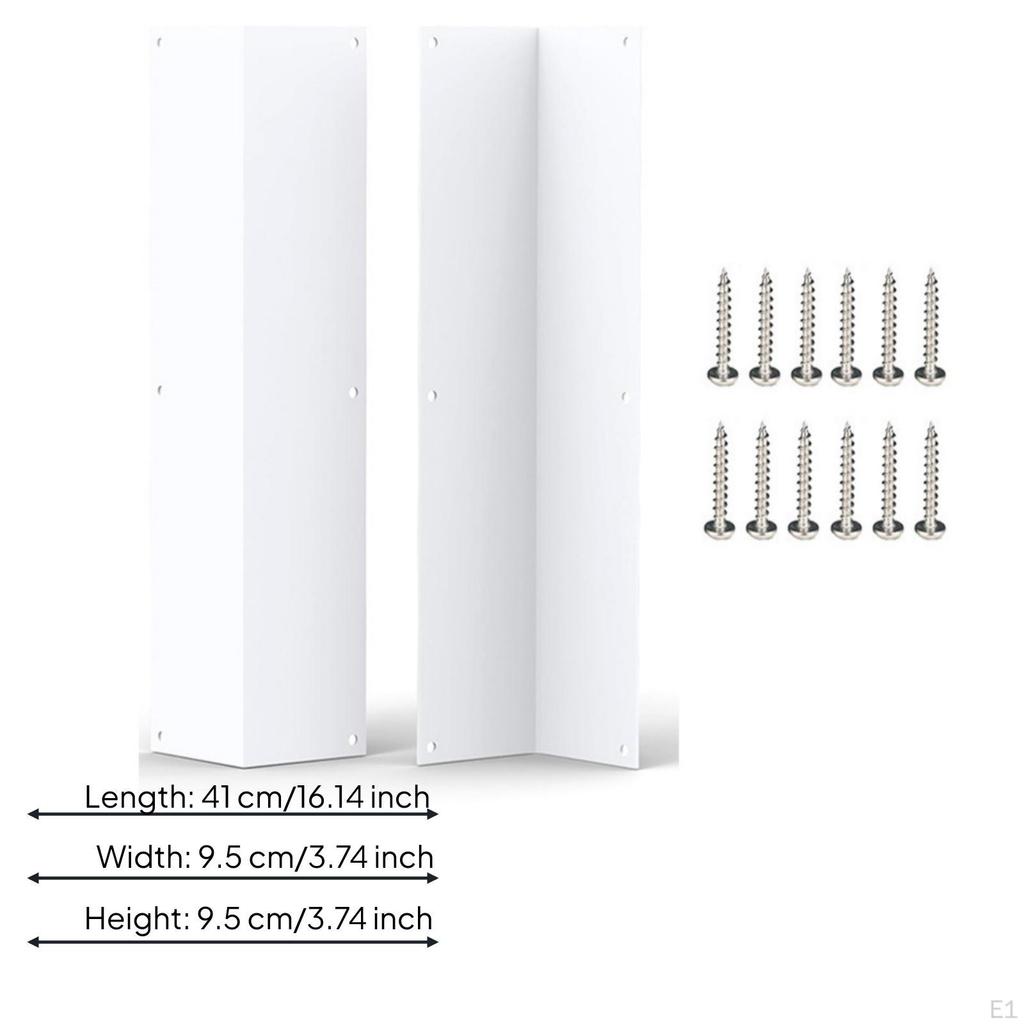 2 Pieces Vinyl Siding Corner Protector White Exterior Wall PreDrilled Building