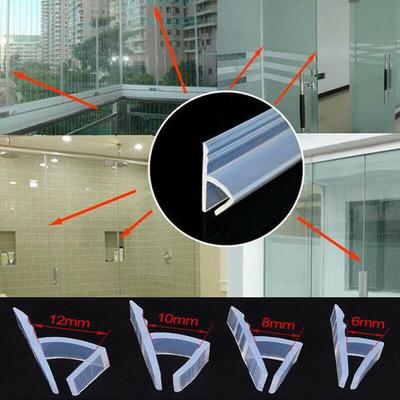 2 m Glastür-Dichtungsstreifen, Schiebetür-Windschutz, Badezimmer, wasserdichter Streifen