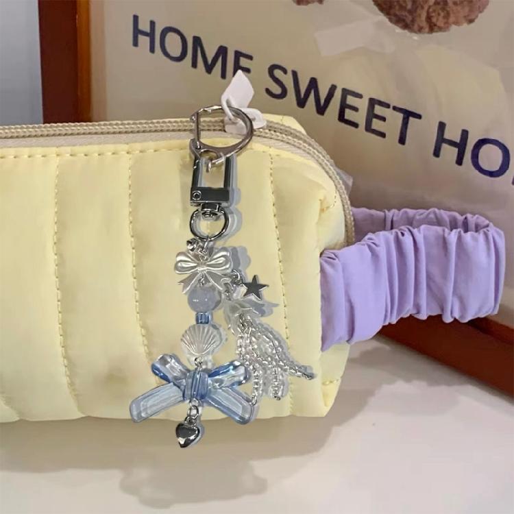 Women Cherry Keyring Cute Strawberry Butterfly Pendant Keychain Jewelry Teen