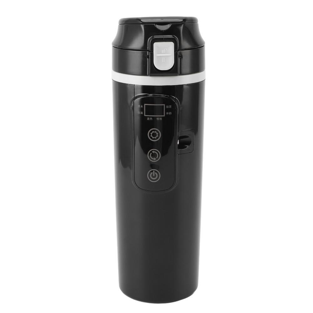 12V/24V Drink Tumbler Rustless Steel Heating  Vessel Convenience Travel Cup  Hot Drink Preparation