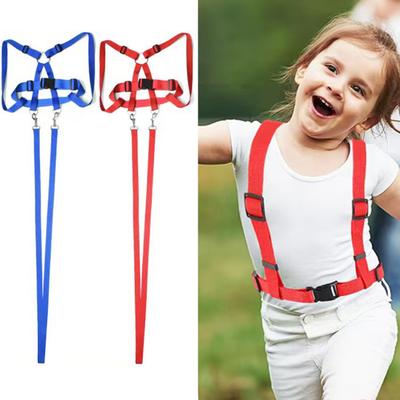 Adjustable Kids Play Harness for Horse Riding Games Wear-Resistant Safety Harness Leash with Metal Buckles Role Play Costume Accessory for Boys Girls