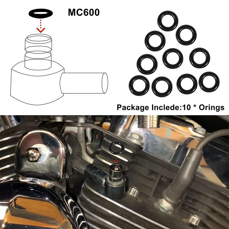 Universal Fuel Line Coupler O-Ring Fits for Fuel Injected Harley-Davidson Replace OEM MC600,188474,0706-0293,MC600-5