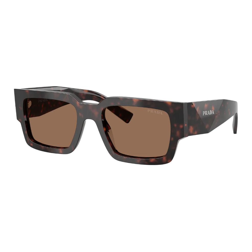

Prada Logo Acetate Rectangular Sunglasses Men sunglasses Tortoise PRB17S17N06B Basic Packaging-Eyeglass Case+Box,55