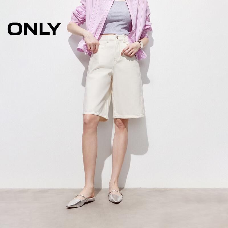 ONLY Women s Boyfriend High-Waist Bermuda Denim Shorts 2XL