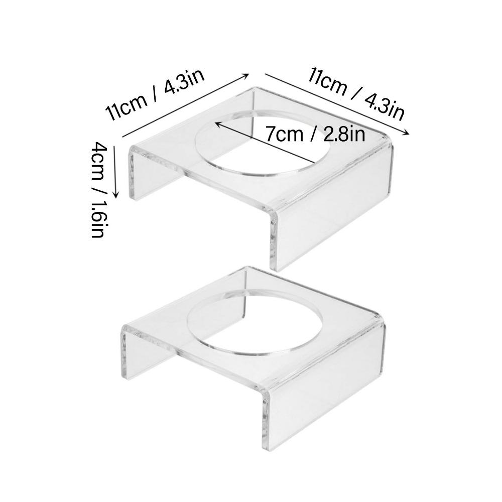 2Pcs Acrylic Ball Holder Transparent Ball Support Clear View Ball Display Stand Shop Exhibit