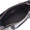Used Salvatore Ferragamo Gancini Handbag 21 0017 leather Navy Used Women