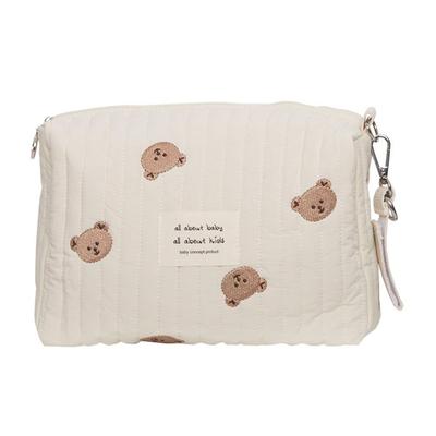 Baumwolle Mama Tasche Lagerung Make-Up Veranstalter Baby Windel Kinderwagen Tasche für Windeln Tücher Spielzeug Windel Pflege Tasche