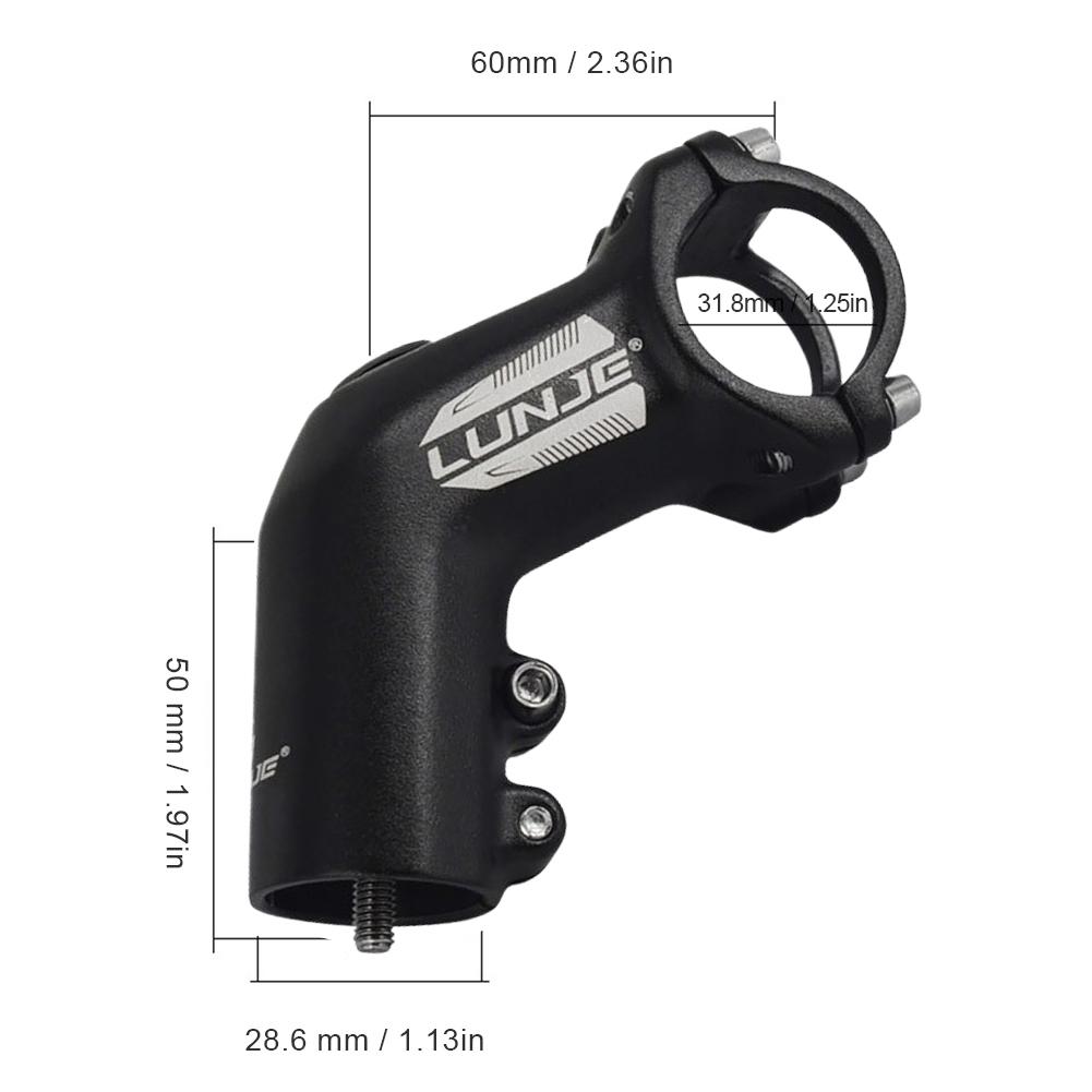 Bicycle Handlebar Stem 35 Degree Handlebar Stem Riser Aluminum Alloy Easy Installation Mountain Bicycle Accessories