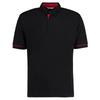 Kustom Kit Mens Button Down Contrast Short Sleeve Polo Shirt