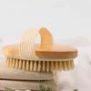 SPA Wooden Body Brush Natural Boar Bristle Organic Dry Skin Body Brush Bamboo Wet Back Shower Brushes Exfoliating Bathing Brush