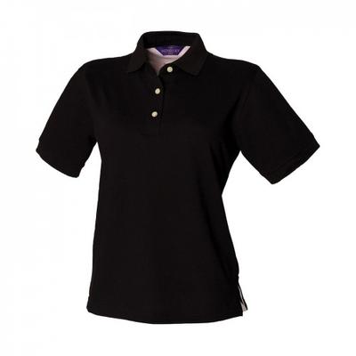 Camisa polo feminina/feminina clássica em piquê de algodão