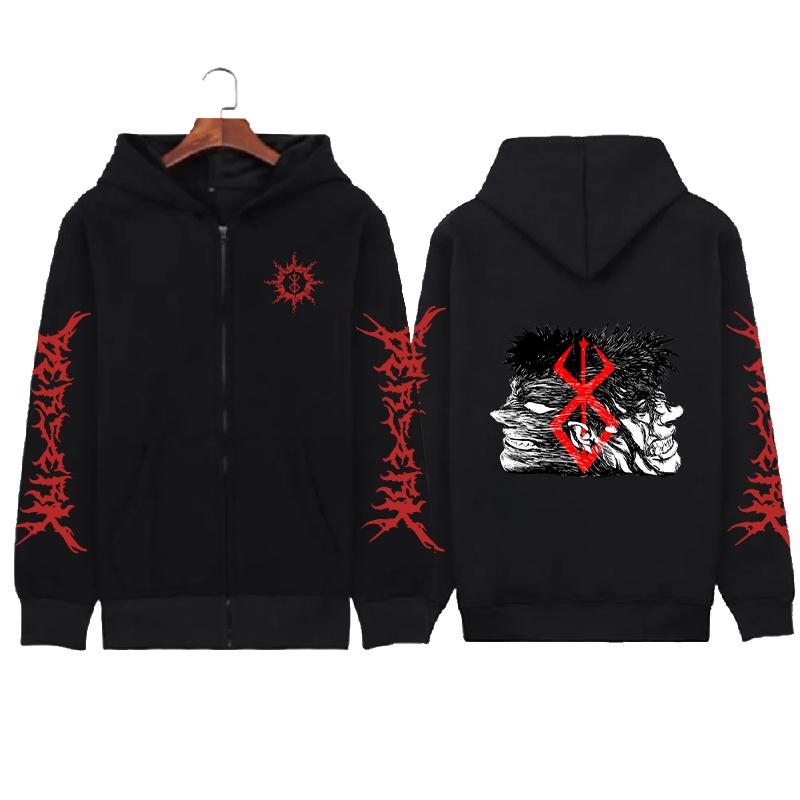 Худи на молнии Воин-скелет, Худи на молнии с мультяшным принтом, Мужское нейтральное худи с длинным рукавом, Куртка в уличном стиле 4XL