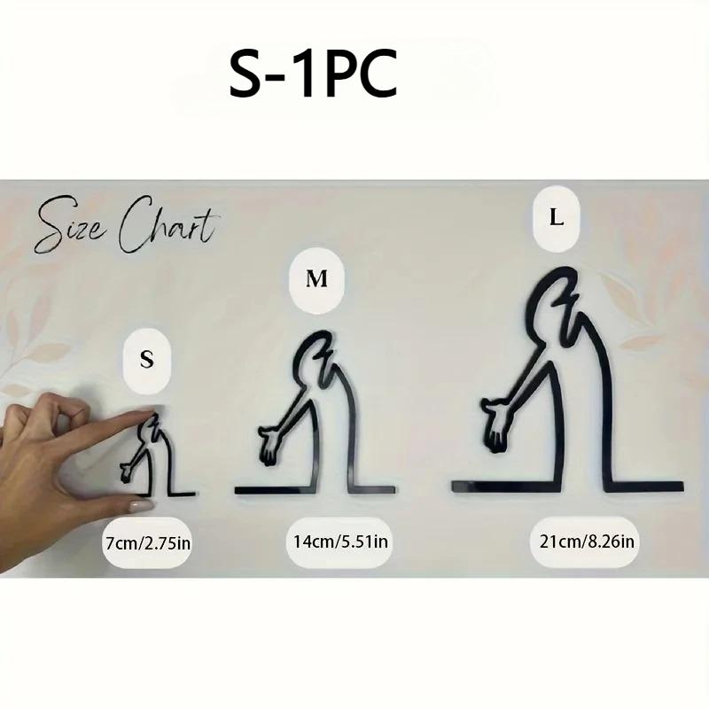 Современный металлический плакат для гостиной, офиса, спальни - Легкая установка на стену - Подарок для декора дома в минималистичном стиле