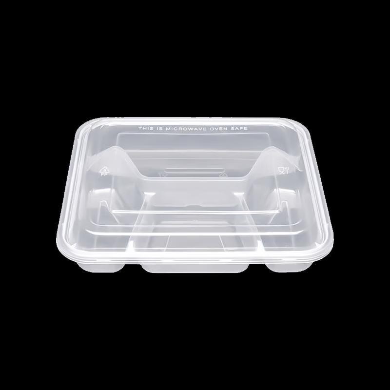 Rongandun Disposable 4-Compartment Food Container