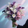 Calla Lily Artificial Flower Bouquet Mixed Calla Lily Baby's Breath Tulip