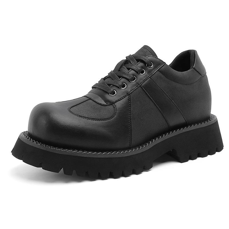 Summer new derby heightening British style small leather shoes platform student casual shoes
