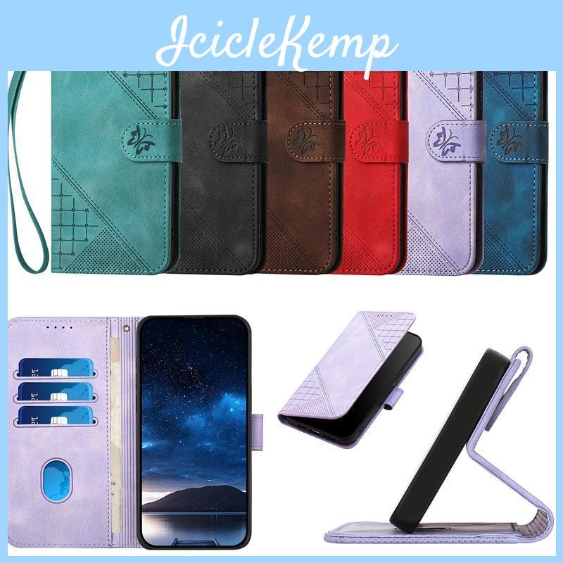 Samsung Leather Wallet Case For Galaxy A22 A22s A23 A31 A32 A33 A40 A41 F22 M22 M32 4g 5g Flip Casing Stand Protective Cover