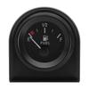 52mm Fuel Level Gauge  240-33ohm Car Meter Fuel Float Sensor Fit 5in-27in Tank Height White LED Light Black Rim Automotive Gauge