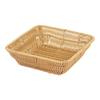 Woven Design Snacks Serving Tray PP Plastic Imitation Rattan Fruit Basket For Living Room Coffee Table Candy Display