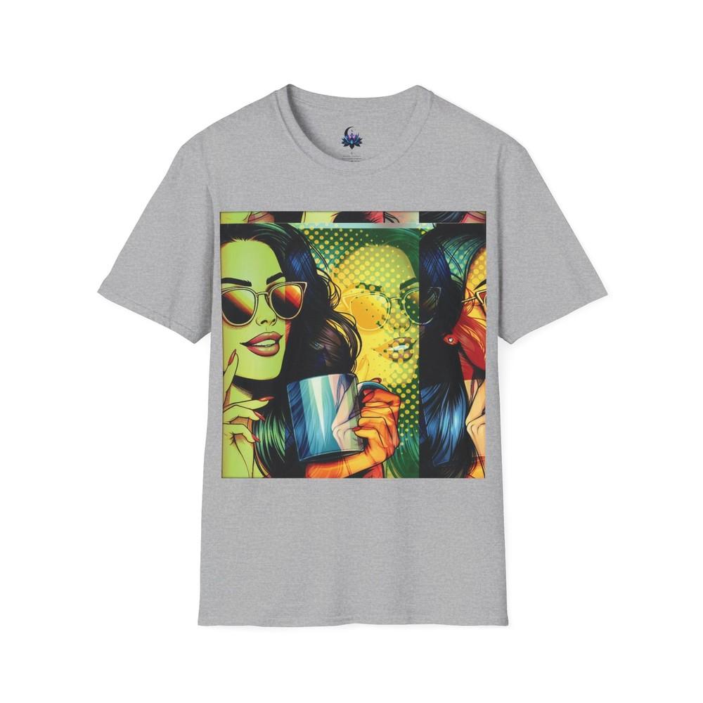 Pop Art Graphic Unisex Softstyle TShirt S