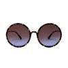 Dior Round Sunglasses With Patterned Temples Women sunglasses Tortoise SOSTELLAIRE3