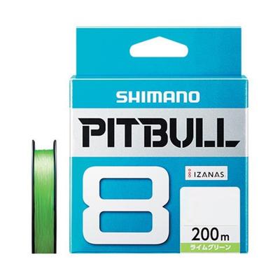 SHIMANO Pitbull PE Lime Hattı, 8 telli örgü, 200m, 1.5, Yeşil, 31.7lb, PL-M68R
