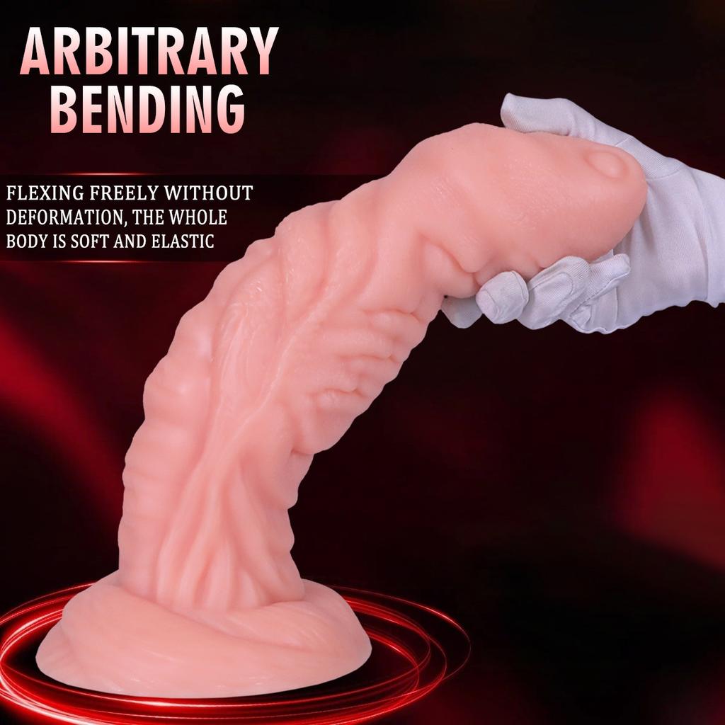 Egg Free Simulation Penis Oversized Male And Female Masturbation Manual Alien Shaped Dildo  Adult Sex Toy