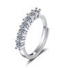 Silve Gorgeous Shiny Stone Zircom Ring For Women Engagement Wedding High Quality Fine Jewelry
