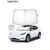 Foldable Car Windshield Sunshade for Tesla Model Y/ 3/ S Folding Sun Visor Protector with Storage Pouch Heat Insulation Cover Heat Blocking Shades Sh