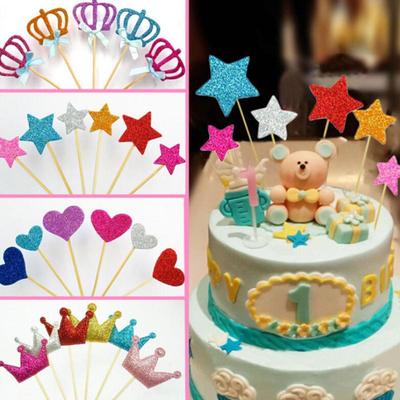 12PCS handgemachte Hochzeit Cupcake Ständer Baby Mädchen Geburtstag Party Dekoration Dessert Obst Topper