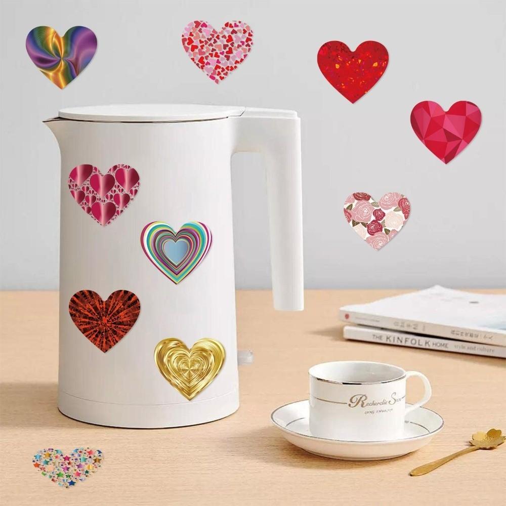 1000Pcs Heart Shaped Love Heart Stickers Self Adhesive Paper Decorative Sticker 2.5cm Cute Gift Sealing Happy Valentine's Day