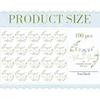 Whaline 100Pcs Baby Shower Clothes Thank You Stickers 2 Inch Cute Blue Clothes Round Adhesive Label Decals for Boy Birthday Party Decorations
