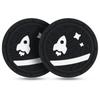 ALIOBC Silicone Coasters [2-Pack, 70mm Diameter] Stylish Car Drink Holder Mat Pattern, Non-Slip Car Cup Holder Coasters, Heat-Resistant, Waterproof,
