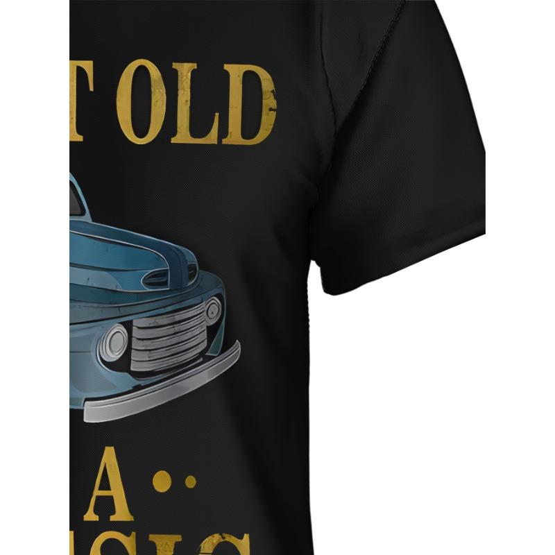 Stylish Men's Graphic 3D Print T-Shirt - Short Sleeve Neck Tee with Vibrant Car Design - Perfect for Summer T-Shirts