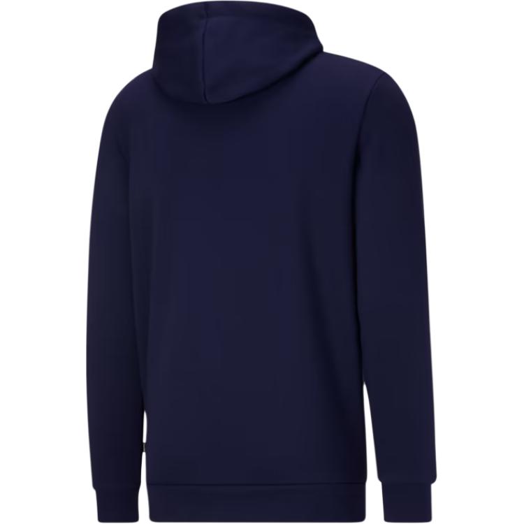 Puma Essentials Letter Logo Printed Comfortable Soft Hooded Cardigan Sweatshirt Men sweatshirt Navy-Blue 846816-06