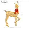 Christmas Decor Luminous Elk Set Home Decor Outdoor Courtyard Porch Holiday Scene Ornaments Led Warm White Large Luminous Decors