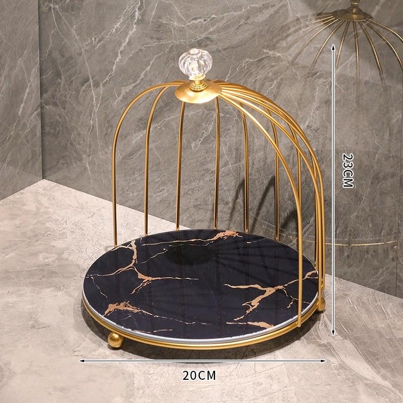 Creative Bathroom Shelf Birdcage Cosmetic Storage Rack Desktop Box Toilet Lipstick Skin Care Display Stand