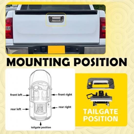 New Chrome Tailgate Handle With Bezel Set For 07-14 Silverado Sierra GM1916106 V