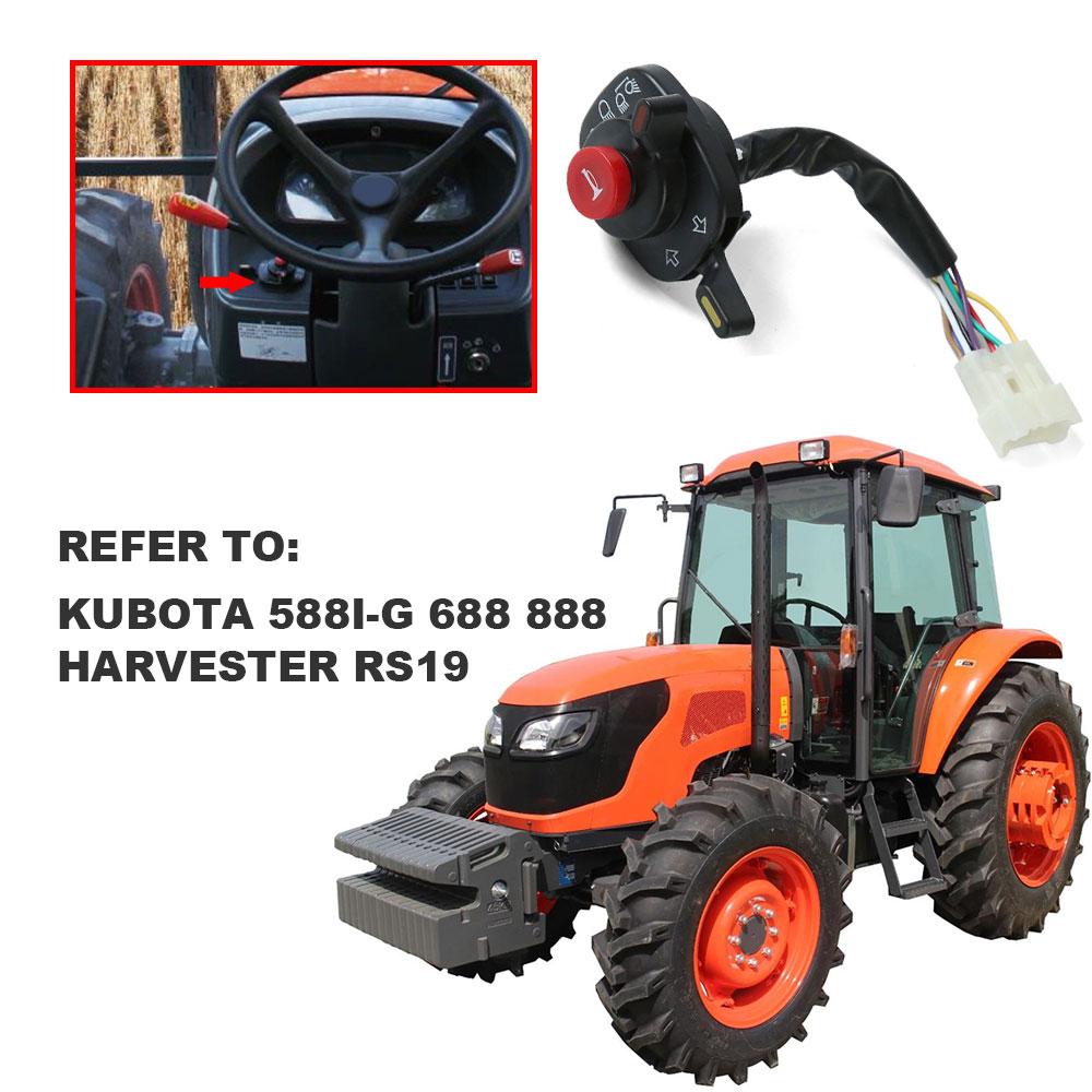Traktormaschine Licht 12 Löcher und 9 Stecker Schalter 5T057-4224-2 5T171-42240 5T057-42240 Für Kubota 588I-G 688 888 Mähdrescher RS19