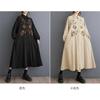 Plus Size Splicing Casual Simple Printed Sweetheart Long Sleeve Dresses