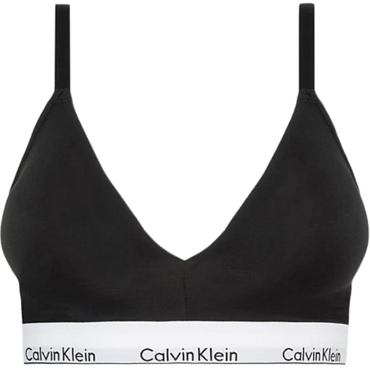 

Calvin Klein Letter Print Minimalist Breathable Comfortable Bra Women underwear Black 000QF7062E-UB1 XL