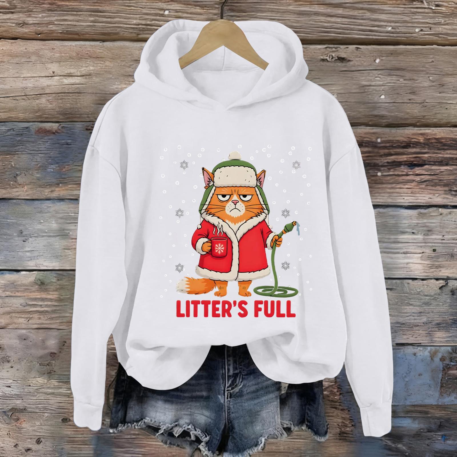 

Жіночі Модні Повсякденні Універсальні Толстовки з Довгим Рукавом та Капюшоном L білий