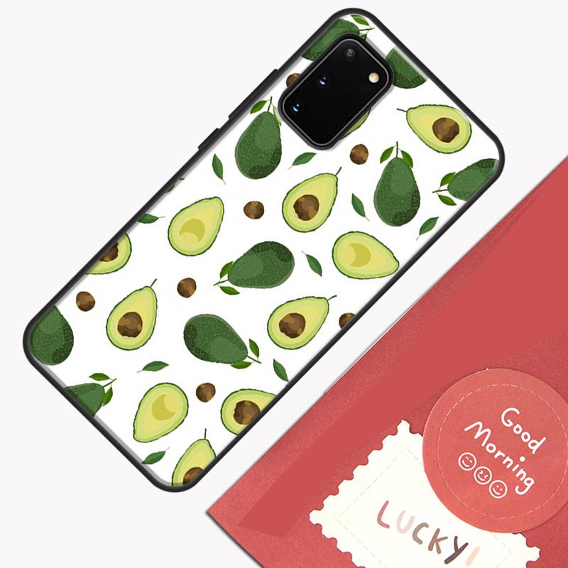 Avocado Pattern Phone Case For Samsung Galaxy S25 S26 Ultra S20 S21 S22 S23 S24 Plus S9 S10 S25 FE Cover Shell