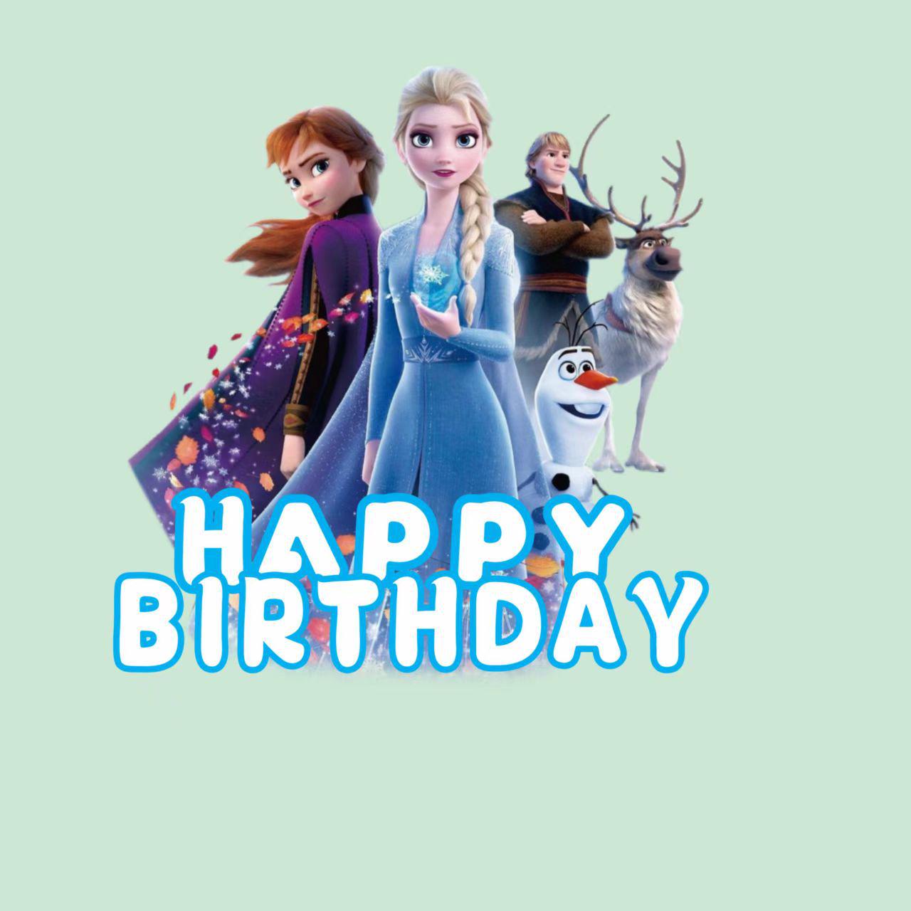 Эльза Холодное Сердце Десертный Стол Топперы для Торта и Наклейки Push-Pop для Дня Рождения Принцессы