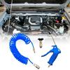 Powerful Air Blow Guns Air Flow Nozzle with 5M Spirals Hose, Pneumatic Air Compressor Accessories Blower Tool,
