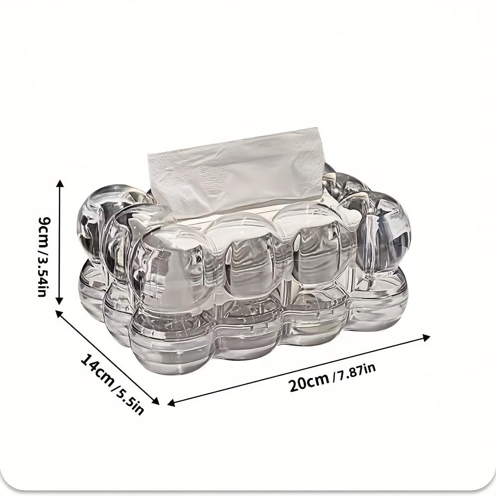 1 Stück Neue Acryl Kreative Wolkenförmige Taschentuchbox, Hochwertiger Desktop Restaurant Taschentuchhalter, Zuhause Wohnzimmer Couchtisch Papierspender