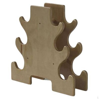 3 Tier Wooden Dumbbell Rack Multifunctional Gym Stand