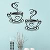 Mural Decals Kitchen Restaurant Cafe Tea Wall Stickers Art Coffee Cup Stickers Wall Decoration Background Wall Stickers.