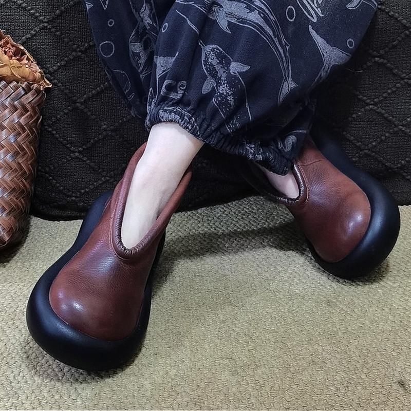 Fashion Flats Platform Women Ankle Boots Fashion Designer Shoes Casual Woman Sport Boots Winter 2025 New Dress Cozy Chelsea Botas Mujer